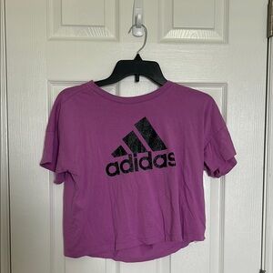 Adidas Purple Short Sleeve Tee Relaxed Fit